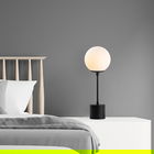 Lampa de masa, Globo - 13063, Fulgor, 20 x 20 x 57 cm, 1 x E14, 40W, negru