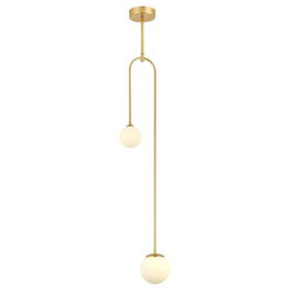 Lustra, Av-1897-2Bsa, Aurora, 20 x 12 x 130 cm, 2 x G9, 50W, auriu