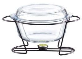 Chafing Dish rotund Saule, Ambition, 4 L, sticla termorezistenta