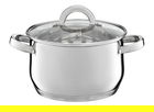 Oala cu capac Berry, Ambition, 20 cm, 3.5 L, inox/sticla temperata