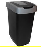 Cos de gunoi Domino, Jotta, 25 L, plastic, gri