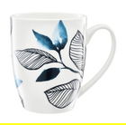 Cana Blue Flower, Ambition, 370 ml, portelan, albastru