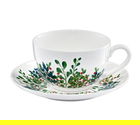 Set cafea 12 piese Greenery, Ambition, 220 ml, portelan, verde