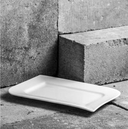 Platou servire Fala, Ambition, portelan, 36 cm, alb