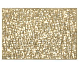 Suport farfurie Glamour, Ambition, 30x45 cm, PVC, auriu