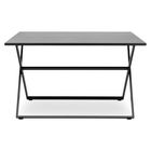 Masa pliabila dreptunghiulara, Breeze, L.120 l.80 H.73, aluminiu, negru