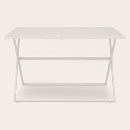 Masa pliabila dreptunghiulara, Breeze, L.120 l.80 H.73, aluminiu, alb