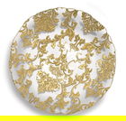 Farfurie intinsa Damasco Gold, Brandani, 30 cm, sticla