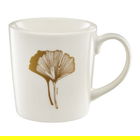 Cana Ginkgo Selene, Ambition, 360 ml, portelan, alb/auriu