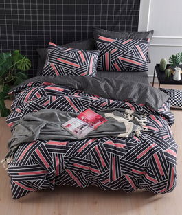 Lenjerie de pat dubla king size, Mijolnir, Magnolia 183MJR62603, 3 piese, bumbac ranforce, multicolor