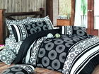 Lenjerie de pat dubla king size, Pearl Home, 172PRL68408, 3 piese, bumbac ranforce, multicolor