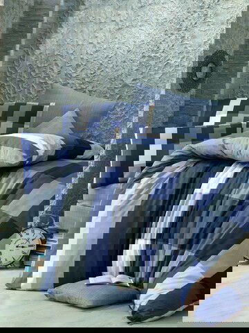 Lenjerie de pat pentru o persoana, Victoria, Cigdem 121VCT12483, 2 piese, amestec bumbac, multicolor