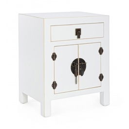Noptiera cu 1 sertar, Pechino, Bizzotto, 44.5x32x55 cm, MDF