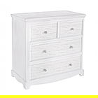 Comoda cu 4 sertare, Blanc, Bizzotto, 80x40x80 cm, MDF, finisaj mat