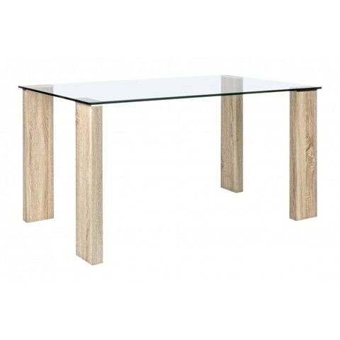 Masa, New Arley, Bizzotto, 140x80x75 cm, MDF/sticla temperata