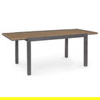 Masa extensibila pentru gradina Elias, Bizzotto, 140-200 x 90 x 75 cm, aluminiu, carbune