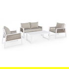 Set mobilier de gradina 4 piese, Captiva, Bizzotto, alb