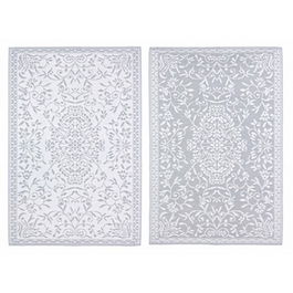 Covor de exterior cu doua fete Ansedonia, Bizzotto, 150 x 210 cm, alb/gri