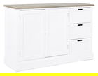 Bufet inferior Dorotea, Bizzotto, 123 x 40 x 82 cm, MDF/lemn de paulownia