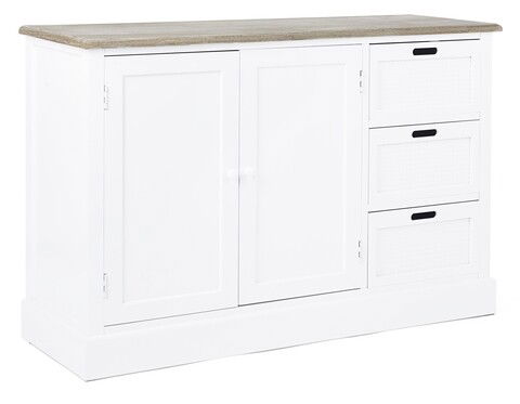 Bufet inferior Dorotea, Bizzotto, 123 x 40 x 82 cm, MDF/lemn de paulownia