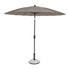 Umbrela pentru gradina / terasa, Atlanta, Bizzotto, Ø 270 cm, stalp Ø 38 mm, aluminiu, grej