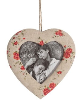 Rama foto Country Cuore, Bizzotto, 13.5x13.5 cm, textil