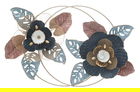 Decoratiune de perete, Flower Dop, Mauro Ferretti, 93x61.5 cm, fier