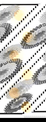 Decoratiune de perete, Art A, Mauro Ferretti, 32x90 cm, fier