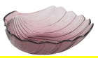 Bol decorativ, Shell Bordeaux, Mauro Ferretti, 32x10 cm, sticla reciclata