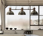 Lustra Industry, Mauro Ferretti, 120x30x30 cm, fier, negru