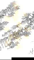 Decoratiune de perete 3D Leaf, Mauro Ferretti, 50x7.5x90.5 cm, fier