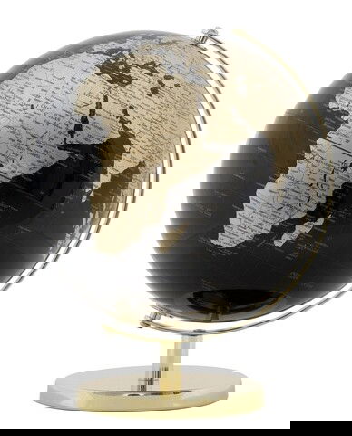 Glob pamantesc decorativ Cale Gold, Mauro Ferretti, Ø25x34 cm, plastic/fier