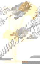 Decoratiune Leaf, Mauro Ferretti, 26x11.5x44.5 cm, fier, auriu