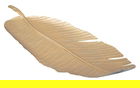 Platou decorativ Leaf, Mauro Ferretti, 55x18x2 cm, fier, auriu