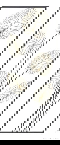 Decoratiune de perete 3D Luxy B, Mauro Ferretti, 31x90 cm, fier, multicolor