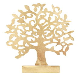 Decoratiune Golden Tree, Mauro Ferretti, 31x31.5 cm, fier, auriu