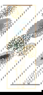 Decoratiune de perete 3D Gloth-A, Mauro Ferretti, 31.2x90 cm, fier, multicolor