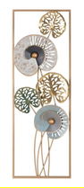 Decoratiune de perete 3D Gloth-B, Mauro Ferretti, 31.2x90 cm, fier, multicolor