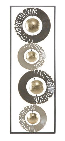 Decoratiune de perete Ring, Mauro Ferretti, 31x3x89.5 cm, fier, multicolor