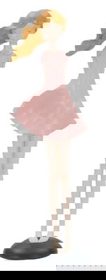 Decoratiune Dolly, Mauro Ferretti, 12x9x40.5 cm, polirasina, roz