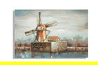 Tablou decorativ Mulino -A, Mauro Ferretti, 120x80 cm, canvas pictat manual, multicolor