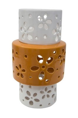 Vaza Ring, Mauro Ferretti, Ø 14x24.5 cm, portelan, portocaliu