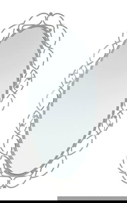 Oglinda decorativa Silver, Mauro Ferretti, 60x110 cm, fier, argintiu