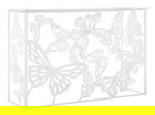 Consola Butterfly, Mauro Ferretti, 121.5x41x81 cm, fier, alb/auriu