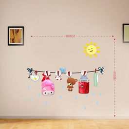 Cuier cu sticker decorativ Sun, Mauro Ferretti, 90x85 cm, plastic