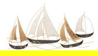 Decoratiune de perete Regata Plus, Mauro Ferretti, 107x57.5 cm, fier, multicolor