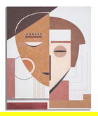 Tablou decorativ Ethnic Face, Mauro Ferretti, 80x100 cm, lemn pin/canvas pictat manual