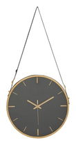 Ceas de perete Elegant, Mauro Ferretti, 34x6x71.5 cm, fier, negru