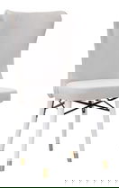 Set 2 scaune Mimoza, Mauro Ferretti, 40x65x99 cm, fier, crem