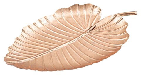 Platou decorativ Glam -A, Mauro Ferretti, 35.5x23 cm, fier, aramiu